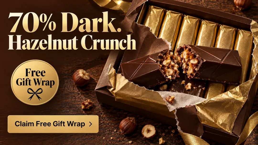 Cocoa Peak — Gift offer banner with a badge