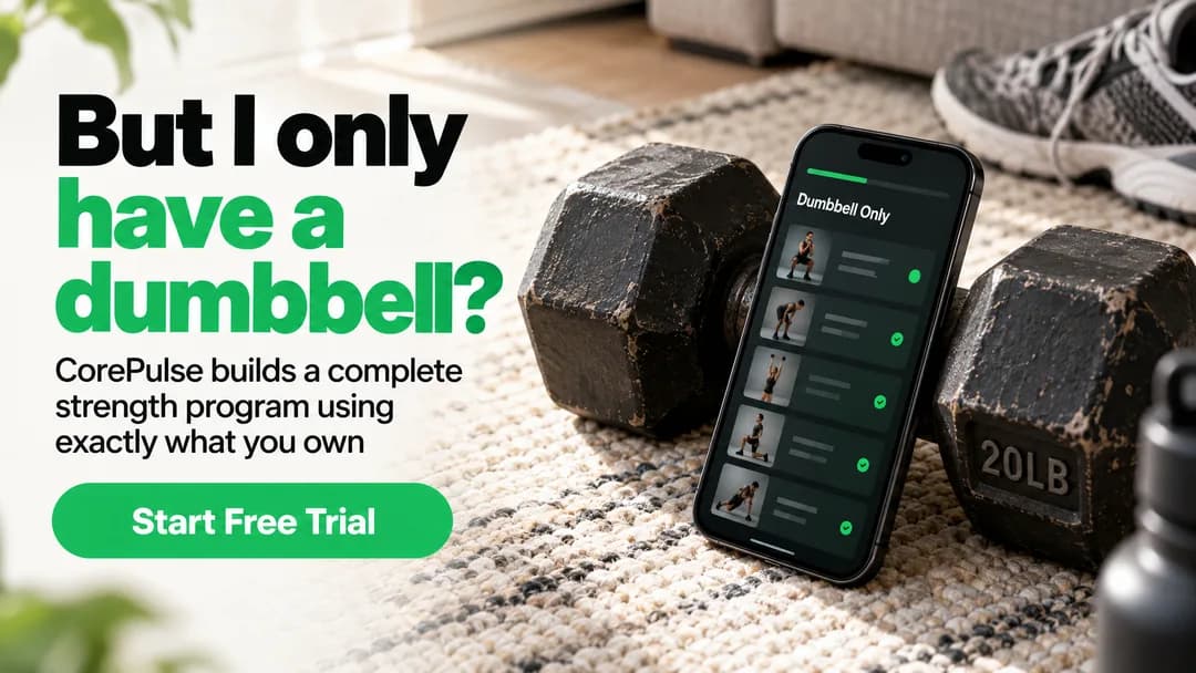 CorePulse — Objection-handling display ad with a free-trial CTA