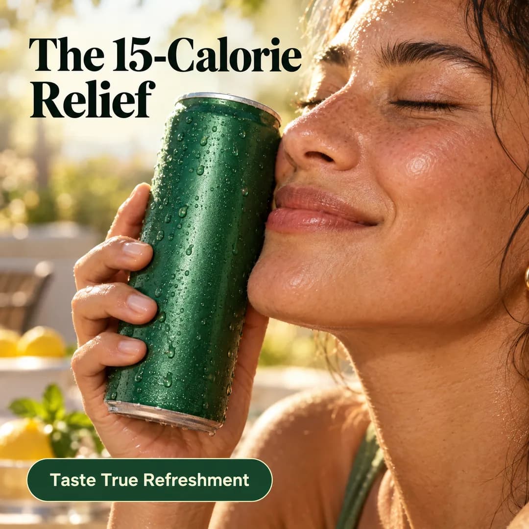 Verdant — Lifestyle hero: the 15-calorie relief