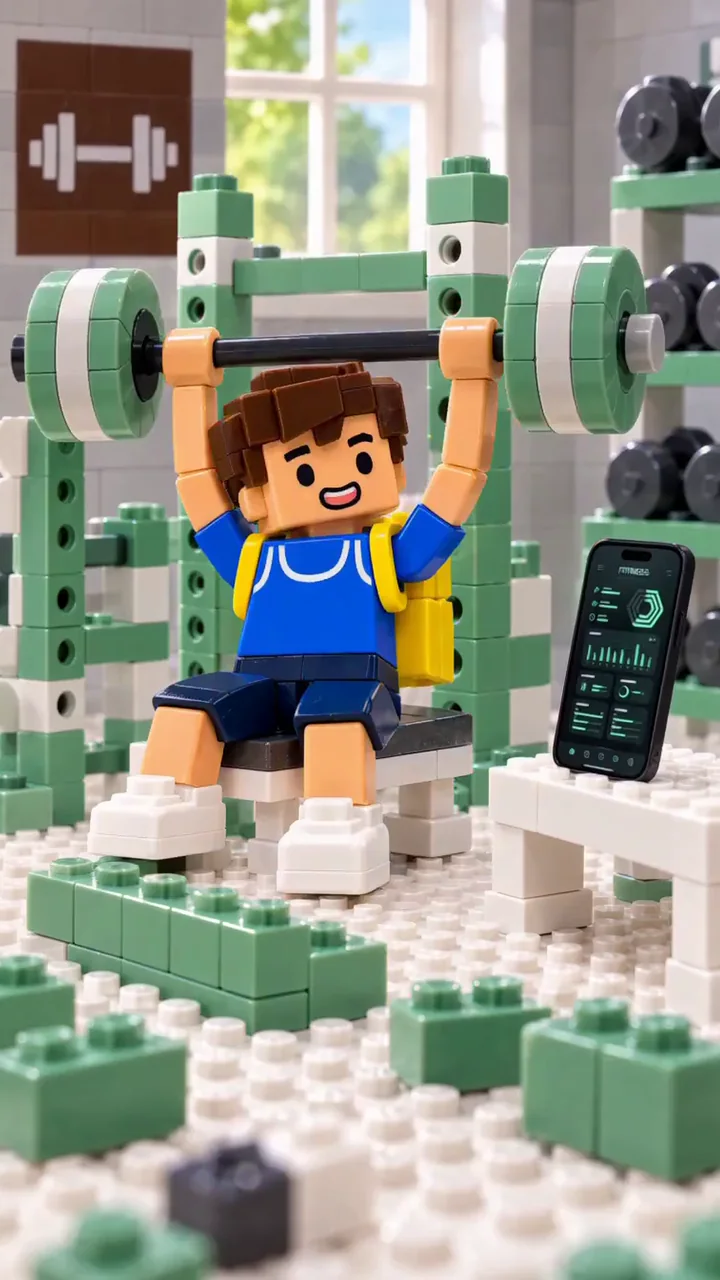CorePulse — A collapsed brick gym, rebuilt step by step with a strength plan